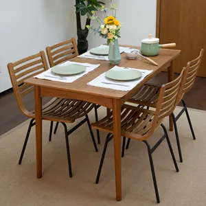 竹木户外/露台/花园家具餐桌和椅子套装