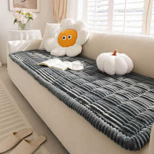 Lazy Soft Flanell Umwelt freundliche Hunde bett höhle Atmungsaktive rutsch feste Couch abdeckung Non-Shedding Plüsch Pet Sofa Cover Protector - Product Image 5