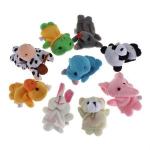 Lovely 10pcs Set Baby Kids Cartoon Animal mini Finger puppets - Product Image 3