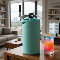 Distributeur de boissons 5L à double paroi en inox pour cocktails, sangrias, highballs, hard seltzers – Équipement de restauration commerciale