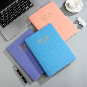 2026 alta calidad PU cuero A4 Agenda planificador grueso cuaderno diario Oficina escuela suministros logotipo personalizado disponible - Product Image 2