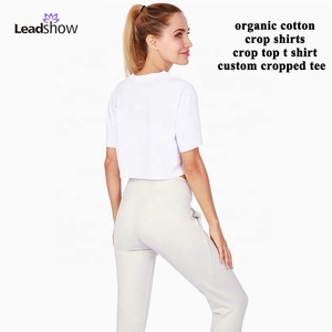 Custom Cotton Oversize Blank Plain White Lose Fitting Crop Top t Shirts Athletic Spandex Baby <strong>pink</strong> Gym Cropped Tee <strong>Tshirt</strong> <strong>Women</strong> - Product Image 2