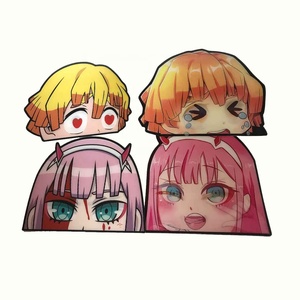 1000 conceptions mixte Anime 3D lenticulaire autocollant démon tueur tronçonneuse homme DBZ chasseur réfléchissant téléphone autocollants - Product Image 3