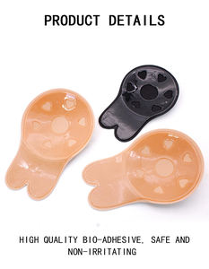 Accesorios íntimos Push up cubierta de pezón Invisible elevador <span class=keywords><strong>sin</strong></span> <span class=keywords><strong>tirantes</strong></span> <span class=keywords><strong>sujetador</strong></span> Adhesivo de silicona conejo para pegatina de pezón - Product Image 5