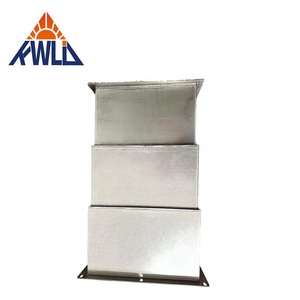 KWLID Cache soufflet télescopique en acier au carbone haute vitesse avec âme en acier inoxydable pour la protection des guides de machine de fraisage à <span class=keywords><strong>portique</strong></span> CNC - Product Image 1