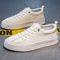 Nouvelles Chaussures de Sport Décontractées Tendance pour Hommes 2025 – Baskets Confortables Blanches en PU pour Hommes – Vente en Gros Immédiate