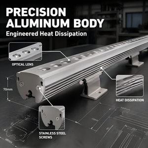 Barra LED Lineal RGBW DMX512 para Exteriores, 1000mm 36W, Proyector de Pared para Hoteles, Iluminación de Paisajes, XXM36 - Product Image 1