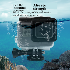 Boîtier anti-poussière et étanche avec objectif pour sous-marin 45m, noir, compatible avec <span class=keywords><strong>GoPro</strong></span> <span class=keywords><strong>Hero</strong></span> 7, 6, 5/<span class=keywords><strong>2018</strong></span>, pas besoin de démonter - Product Image 4
