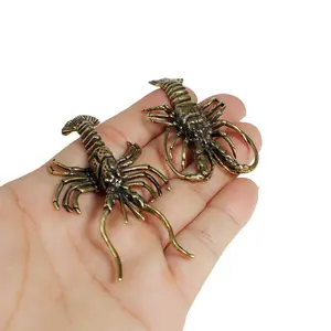 Brass crafts lobster ornaments simulation lobster toy decoration