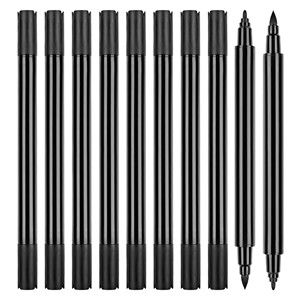 <span class=keywords><strong>Marqueur</strong></span> <span class=keywords><strong>textile</strong></span> double pointe 1,0 mm, pointe fine, PLA, tissu, permanent, <span class=keywords><strong>noir</strong></span>, marqueurs décoratifs pour vêtements de marque, chaussures - Product Image 2