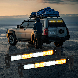 2 en 1 162 LED luz de advertencia de seguridad para parabrisas delantero de coche 6 colores cambiantes vehículos lámpara de señal de emergencia estroboscópica 12V 24V - Product Image 4