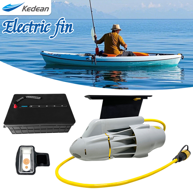 Electric Trolling Motor with Wireless Remote Control - Freshwater & Saltwater Compatible for Kayaks, Fishing Boats, and Canoes