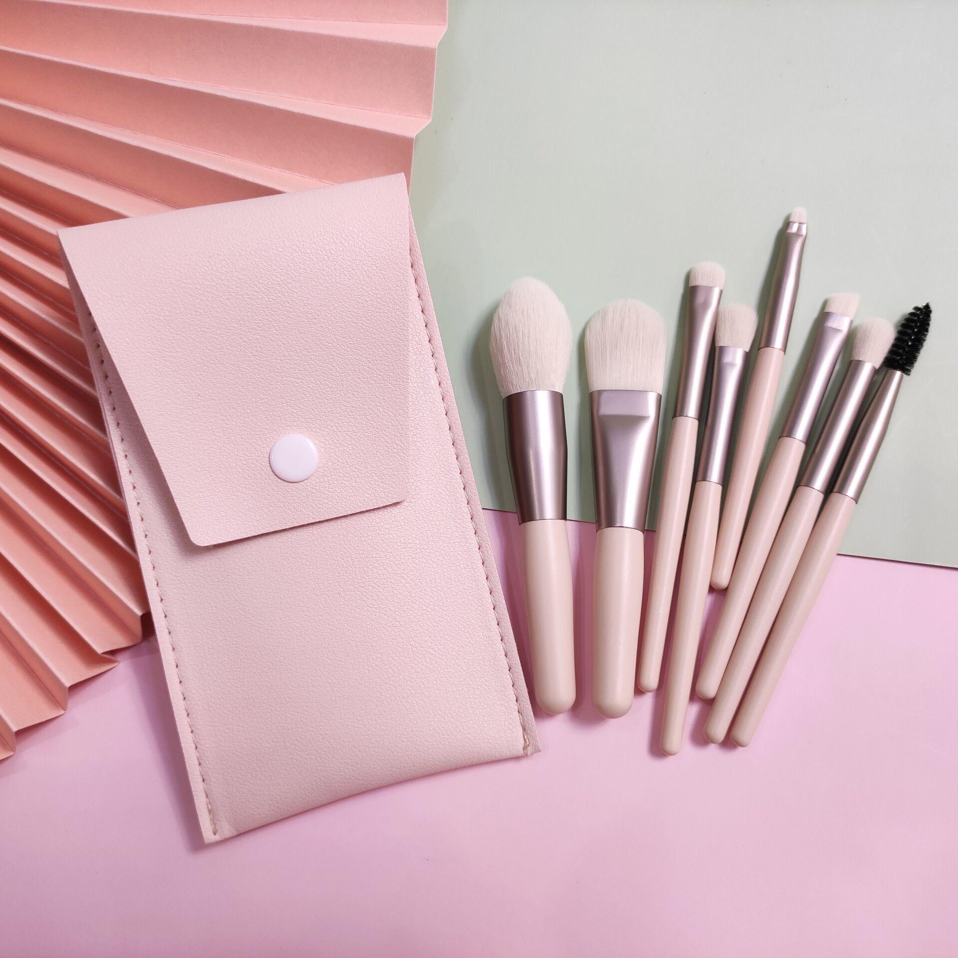 8 ชิ้น สีเบจ + กระเป๋า Pu