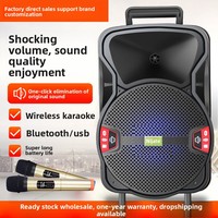 Enceinte portable carrée de 12 pouces pour la danse, en plastique, pour l'extérieur, 5.0 45W, vente en gros d'usine, sans fil