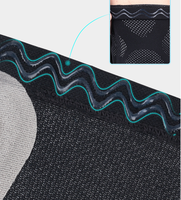 Long coussin de silicone en nylon noir, pour musculation, musculation, levage des cuisses, protection de sport, pour les jambes, manchons pour les cuisses
