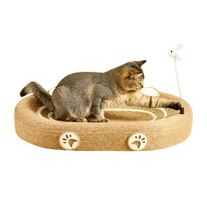 Nieuwe Sisal Kat Klauw Board Kat Nest Een Slijtvaste Super Grote Anti-Kras Touw Kat Speelgoed Klauw Board