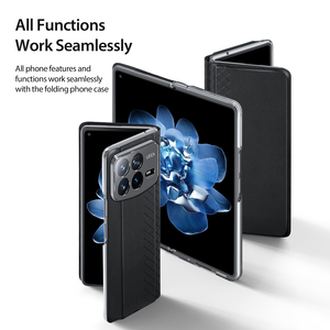 Nueva funda para teléfono con ranura para tarjetas, adecuada para Xiaomi Fold4 con pantalla plegable, funda con soporte integrado y ranura para tarjetas. - Product Image 1