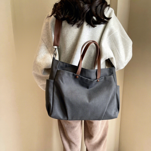 <span class=keywords><strong>Sac</strong></span> à bandoulière décontracté en coton grande capacité avec logo personnalisé pour femme, idéal pour l'école et l'usage quotidien - Product Image 2