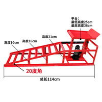 Rampas hidráulicas para lavado de coche, con certificado CE, soporte cambiador de aceite automático, mantenimiento, soporte de elevación del chasis, color rojo y negro, 2000kg