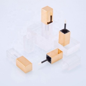 In Stock White Black Gold Silver Cap 5ML Square Lip <b>Gloss</b> Tube Container Custom Logo Lipgloss Tube - Product Image 6