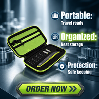 Étui de voyage portable et durable de grande capacité pour tondeuse OneBlade QP2520/QP2630, pochette avec insert en mousse et fermeture éclair, style décontracté