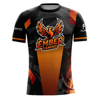Vêtements d'événements de jeux électroniques OEM, tissu respirant à séchage rapide personnalisé, sublimation, maillots de sport électroniques, t-shirts