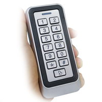 Clavier de contrôle d'accès de porte automatique boîtier métallique étanche clavier de contrôle d'accès Rfid 125khz/13.56Mhz autonome avec 1000 utilisateurs