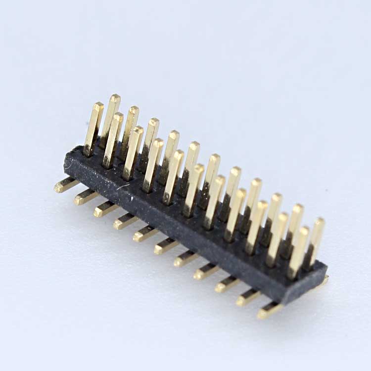 1,27 мм Шаг двухрядные Угловые Smt Smd 90 градусов Pcb разъем контактный разъем H = 1,0 м