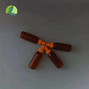 Directo de fábrica 10ml PE marrón plástico Oral líquido botella portátil jarabe Vial embalaje para medicina líquida