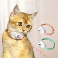 Collier laser interactif transfrontalier pour chat, pour l'auto-entretenissement et le soulagement de l'ennui, avec pointeur laser, jouet laser pour chat, offre spéciale