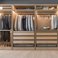 Système de placard modulaire de luxe moderne minimaliste de style italien haut de gamme pour chambre à coucher