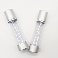 Flacon pompe sans air personnalisé 15ml 30ml 50ml 100ml Emballage cosmétique en plastique pour crème, lotion, sérum pour soins de la peau