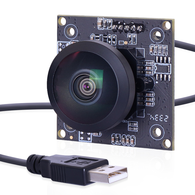 Zhongwei Aoke 14209 4K IMX334 1.4mm 240degree Panorama CMOS 3840*2160 30fps USB UVC Industrial Camera Module Face Recognition
