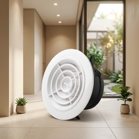 Grille d'aération de retour d'air pour système CVC de 6 pouces, en plastique, pour plafond