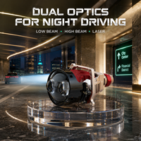 Vente Directe – Projecteur de Phare Bi-LED Laser à Double Optique de 3 Pouces, 6000K, 12V/24V, Faisceau Haut et Bas, Lentille de Rétrofit Automobile