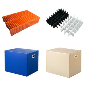 Contenedor de almacenamiento modular de plástico PP plegable de tamaño ajustable, hojas de plástico flexibles de 3mm de espesor, servicio de procesamiento de corte personalizado - Product Image 5