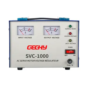 Servo elektrik TND 500VA koil tembaga fase tunggal, stabilizer AVR regulator tegangan otomatis 220V 110V AC