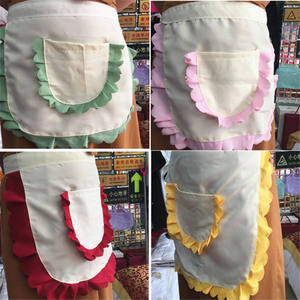 Delantal <span class=keywords><strong>Vintage</strong></span> de media cintura para mujer, con bolsillo, 52cm x 39cm - Product Image 3