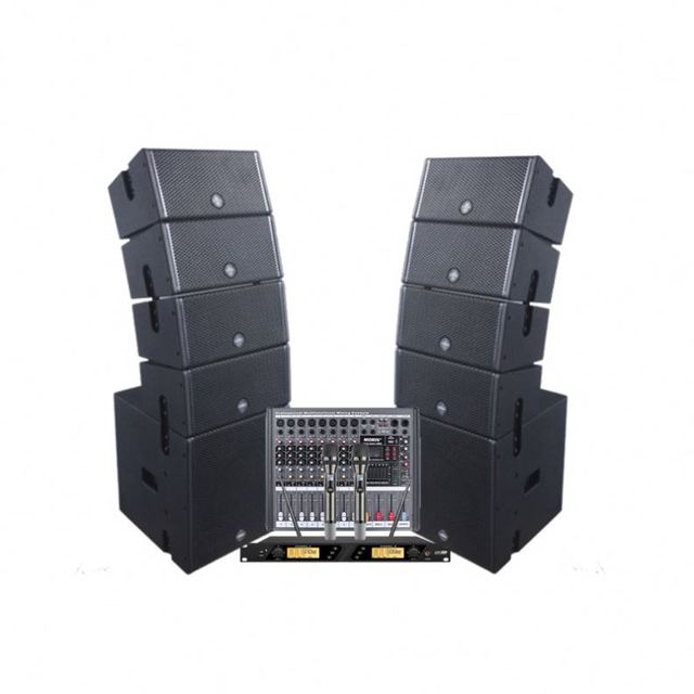 Professional Dual 5 Inch Mini Line Array Active Sound System Coaxial Speaker for Outdoor Meetings Morin Cox-5.4 8ohm Impedance