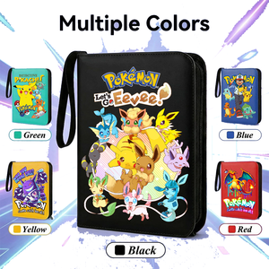 Paquete de 400 Tarjetas Pokémon, Bolsa de Almacenamiento de Figuras de Anime, Álbum de Fotos, Álbum Coleccionable de Hojas Sueltas con Cierre de Cremallera de Vidrio, Regalo para Fans del Juego King Japan - Product Image 5