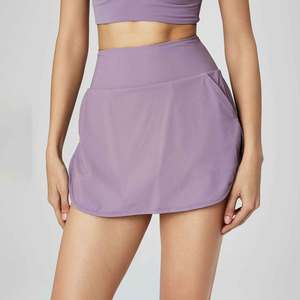 ODM OEM morbido e asciutto leggero Skort da palestra in fabbrica tessuto riciclato diretto da Badminton pantaloncini foderati da pallavolo gonna da Tennis donna - Product Image 4