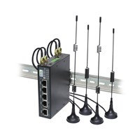 Router Industrial 4G, Gateway Multi-Network con Ranura SIM, RS485 a WiFi, Compatible con Comunicación Remota PLC y Cámara