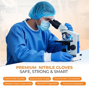100pcs Nitrile Disposable <b>Gloves</b> Industrial Nitrile <b>Gloves</b> Powder Free Blue Black Nitrile Disposable <b>Gloves</b> - Product Image 2
