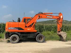 Excavatrice sur pneus d'occasion Doosan DH150W-7 de qualité supérieure, moteur 86 kW, capacité de la benne 0,58-0,72 m, boîte de vitesses d'origine coréenne, modèle 2023 - Product Image 6