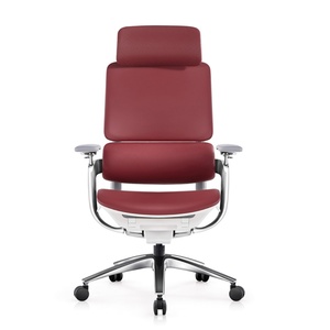 Silla de Oficina Ejecutiva Giratoria de Lujo con Respaldo Alto, en Cuero PU, Ergonómica, con Brazos para Mayor Comodidad - Product Image 5