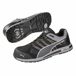 Chaussures de sécurité basses en tricot couleur noire - Product Image 1