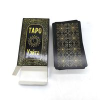Impression de mini cartes de tarot noir fée tarot jeu de tarot personnalisé au format de poche OEM différents styles de cartes à jouer