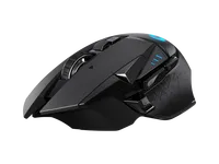 G502 MOUSE GAMING nirkabel ringan, Mouse Gaming hitam, periferal PC kualitas baik