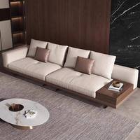 Canapé de rangement en cuir véritable minimaliste italien : Salon de luxe, design moderne et minimaliste, grand format, design en ligne
