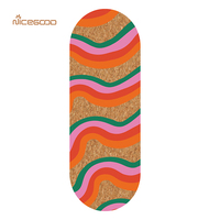 Tapis de yoga en liège et caoutchouc TPE bio, antidérapant, portable, personnalisable avec logo, vente en gros
